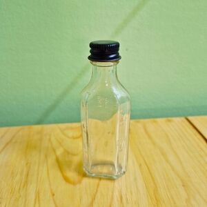 Vintage Owens Clear Glass Medicine Bottle